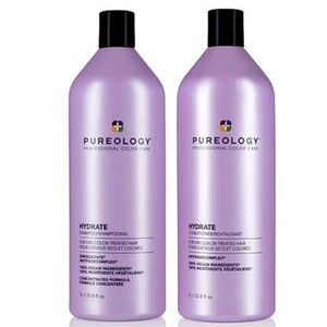Pureology Hydrate SHAMPOO & CONDITIONER Duo - 1 Liter Each (33.8 fl oz)